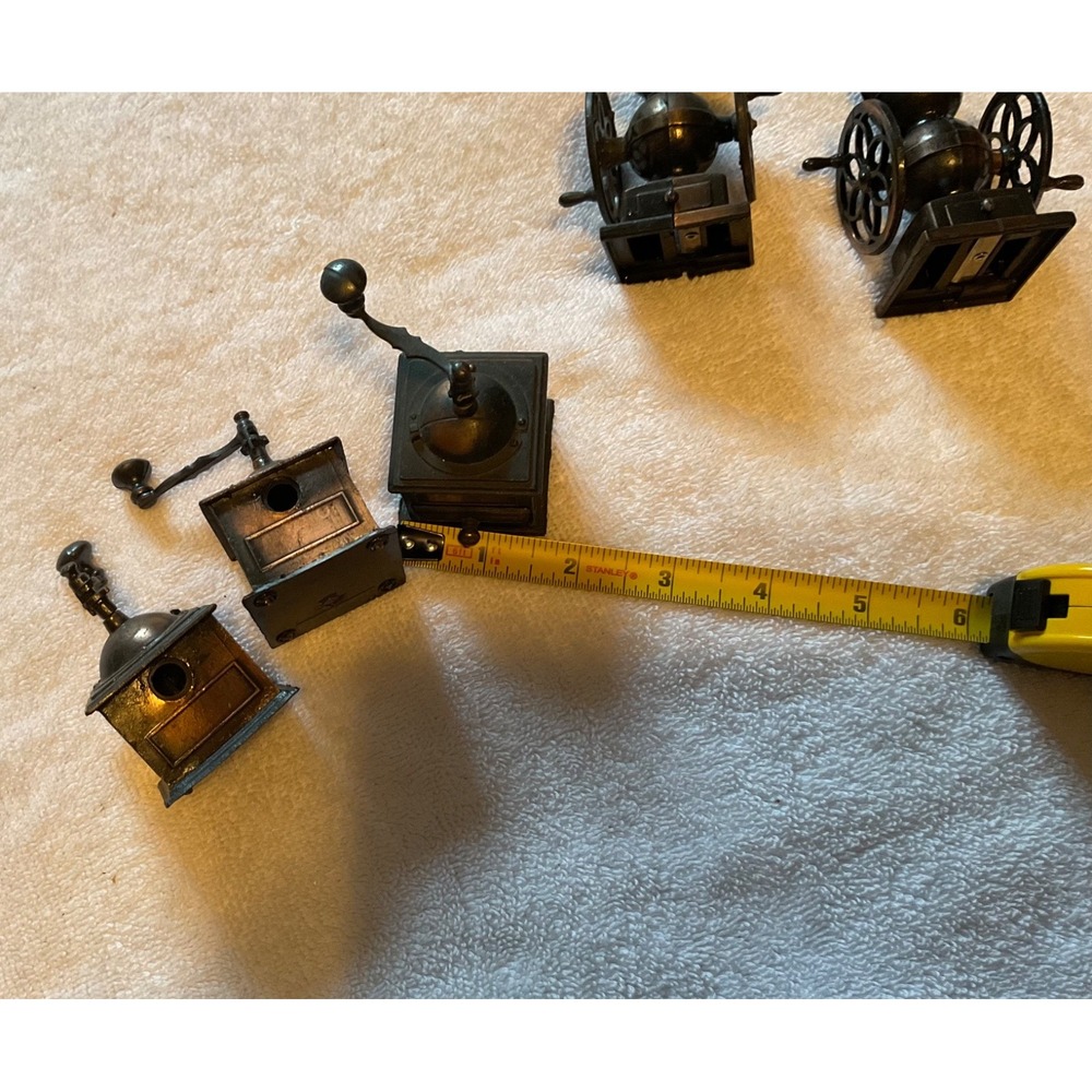 Lot 5 Die-Cast Pencil Sharpeners Minatures #9624 Coffee Mill, #8755 Grinder - Picture 9 of 10